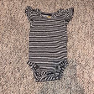 (15for$10) striped baby girl onesie